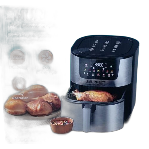 White label friteuse sans huile 15l airfryer 2800w 10 programmes panier amovible cuisson ecran led tactile hd