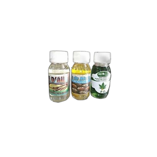 White label gamme 3 huiles pour cheveux (ail, ricin,cannabis) 60 ml