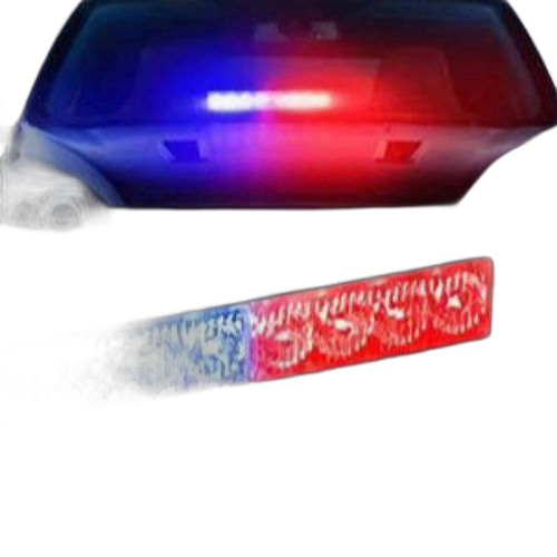 White label gyrophare à 8 led rouge bleu pour voiture intervention et sécurité