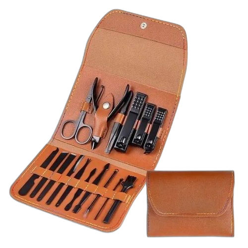 White label kit manicure/pédicure ongles complet marron