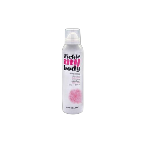 White label mousse de massage crépitante tickle my body barbe à papa 150ml