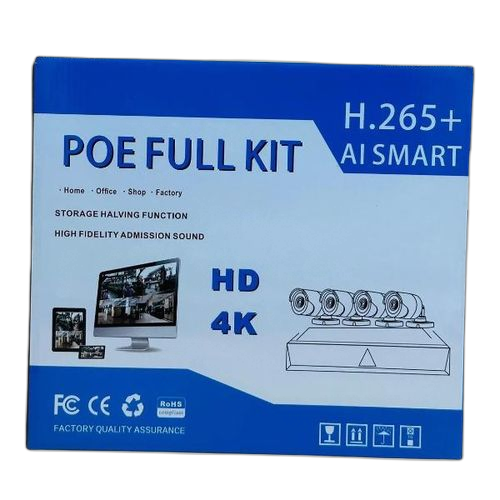 White label nvr kit 4ch avec fil poe h.265+ ai smart