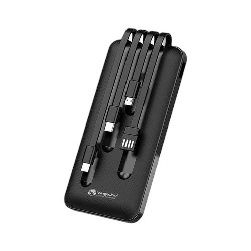 White label power bank avec 4 câblecharge rapide mah banques d’alimentation portable