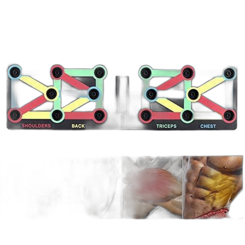 White label push up board pliable，12 en 1 planche de musculation multifonction avec code couleur, sport maison materiel planche pompe pour construire des muscles, avant bras