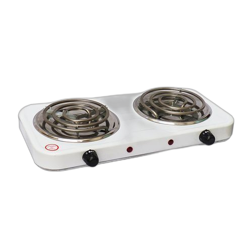 White label réchaud double feu electrique 2000 w blanc