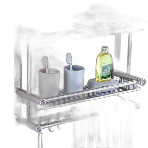 White label rangement salle de bain 2 niveaux