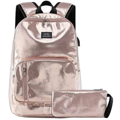 White label sac à dos fille plus trousseau class'chic rose brillant