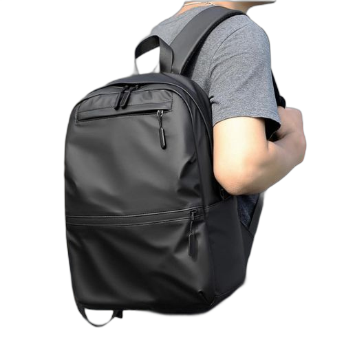 White label sac à dos scolaire et ordinateur focus oxford noir