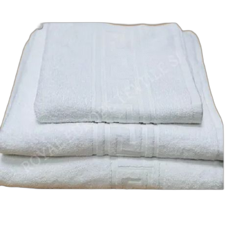 White label set serviettes 3 pièces blanche 100 % coton