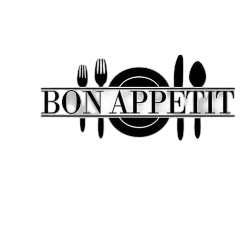 White label sticker bon appétit