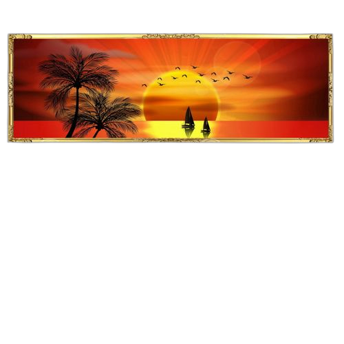 White label tableau coucher du soleil