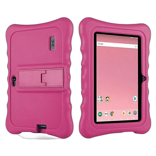 White label tablette enfant antichoc ecran 7" rom 8 go ram 1 go caméra 2 mpx batterie 3000 mah rose