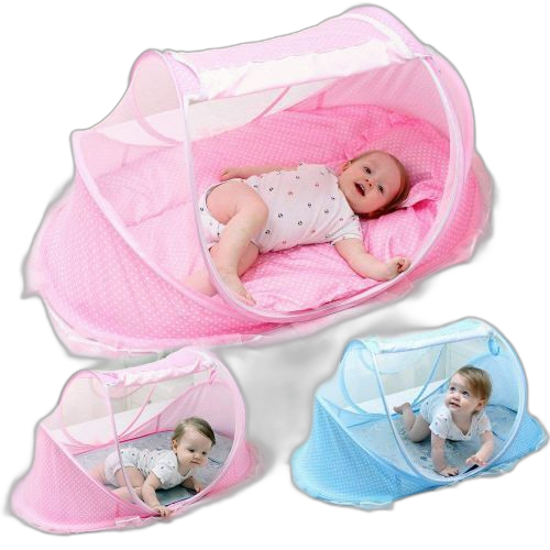 White label tente & lit moustiquaire pour bien être des bébés rose