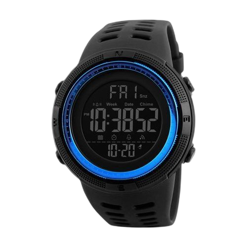 White montre chrono digital pour sport