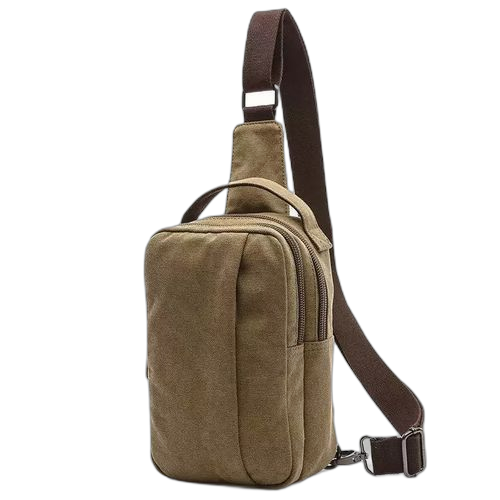 White sac à épaule décontracté en toile pour homme multi usages