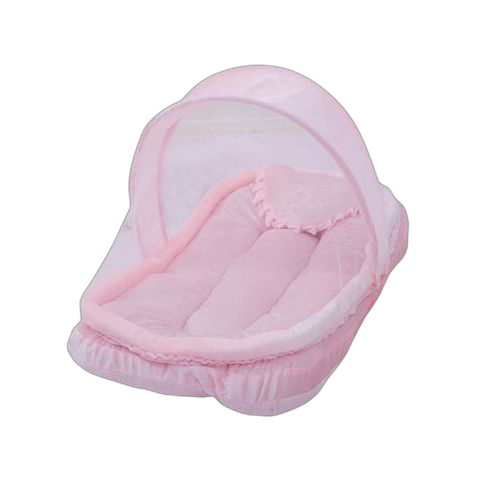 White tente moustiquaire pour bébélit pour bébé rose