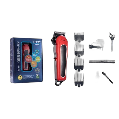 White tondeuse à cheveux rechargeable professionnel avec câble de charge