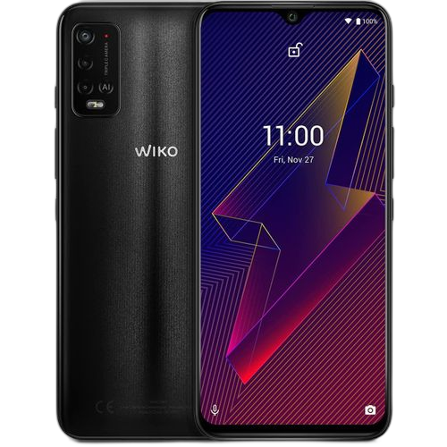 Wiko power u20 ecran: 6,82" double sim stockage 32 go 2sim noir