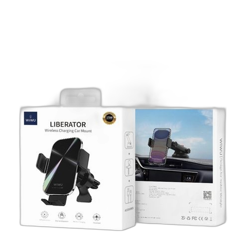 Wiwu support de voiture à chargement sans fil wiwu liberator ch 307 15w