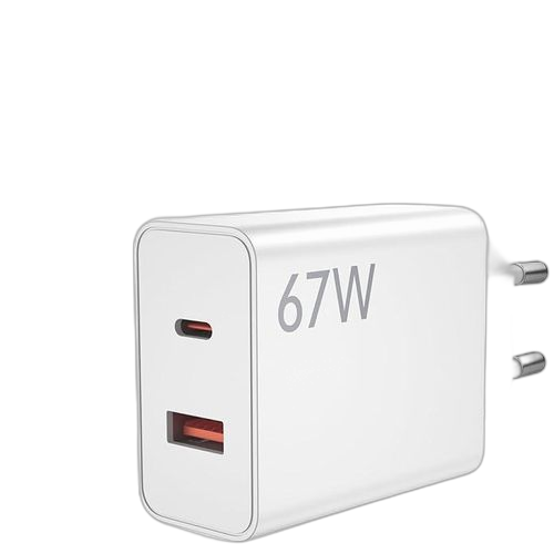 Xiaomi chargeur67 w blanc 2 en 1 tpe c et usb