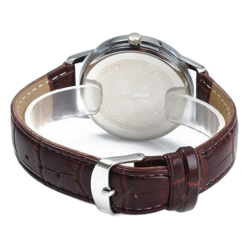 Yazole 310 style homme d'affaires quartz bracelet en cuir