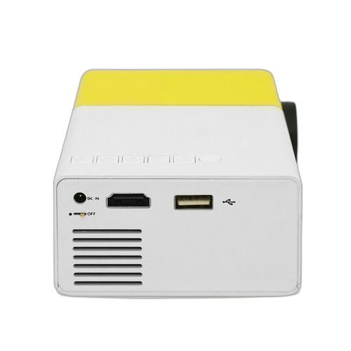 Yg300 led mini projecteur domestique jaune