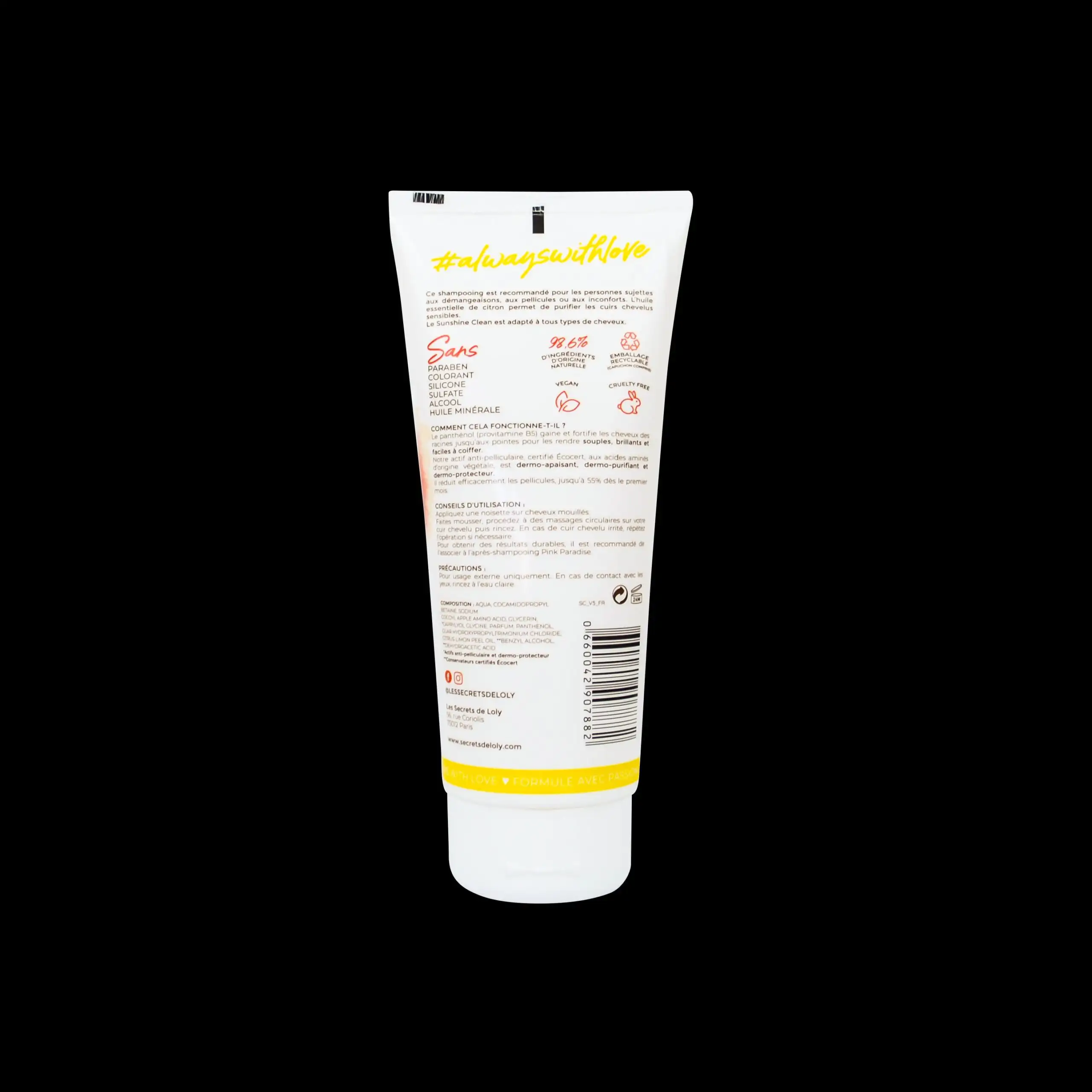 Les secrets de loly sunshine clean shampooing 200ml_1550. DIAYTAR COTE D'IVOIRE - L'Art de Vivre l'Élégance Accessible. Parcourez notre gamme variée et choisissez des produits qui ajoutent une touche de sophistication à votre style.