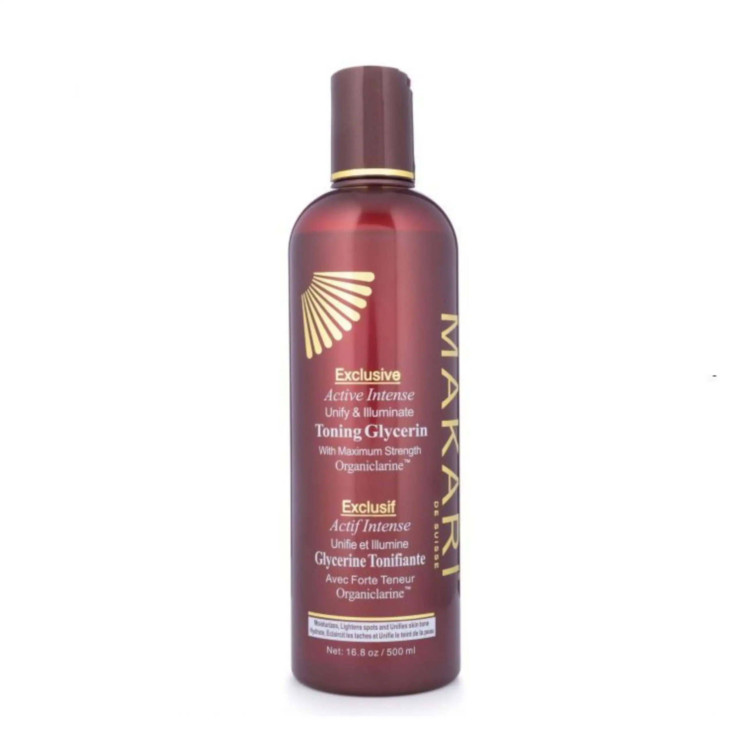 Makari exclusive active intense glycerine tonifiante 500ml_8270. DIAYTAR COTE D'IVOIRE - Votre Passage vers l'Élégance Abordable. Explorez notre collection où chaque produit est choisi pour sa qualité et son accessibilité, incarnant ainsi l'essence du Côte d'Ivoire.