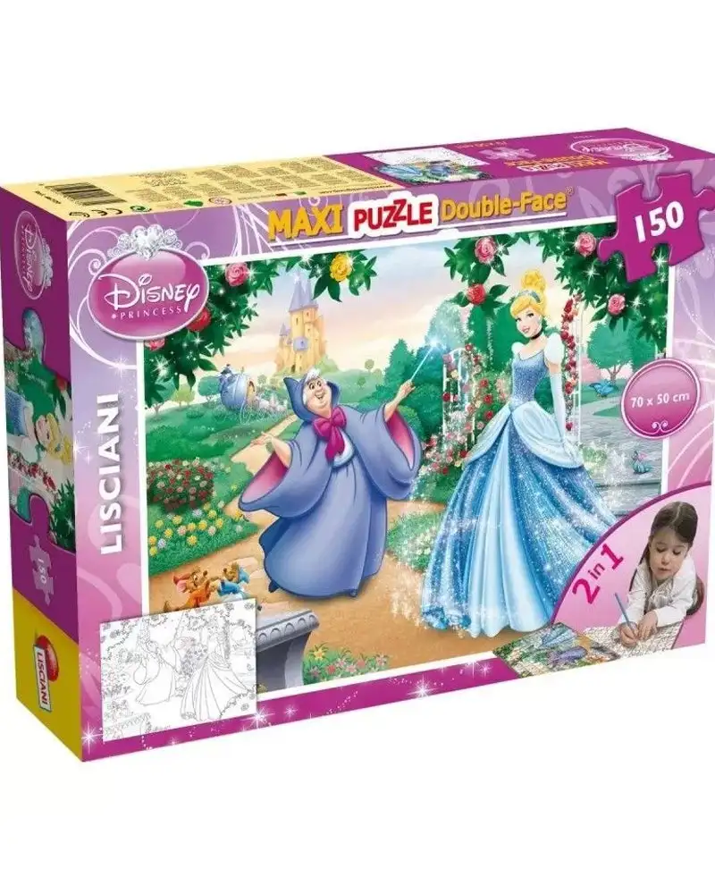 Puzzle double face a colorier 150pcs cendrillon feutres_1182. DIAYTAR COTE D'IVOIRE - Votre Boutique en Ligne, Votre Histoire. Explorez notre sélection et découvrez des produits qui reflètent votre parcours et vos aspirations, un achat à la fois.