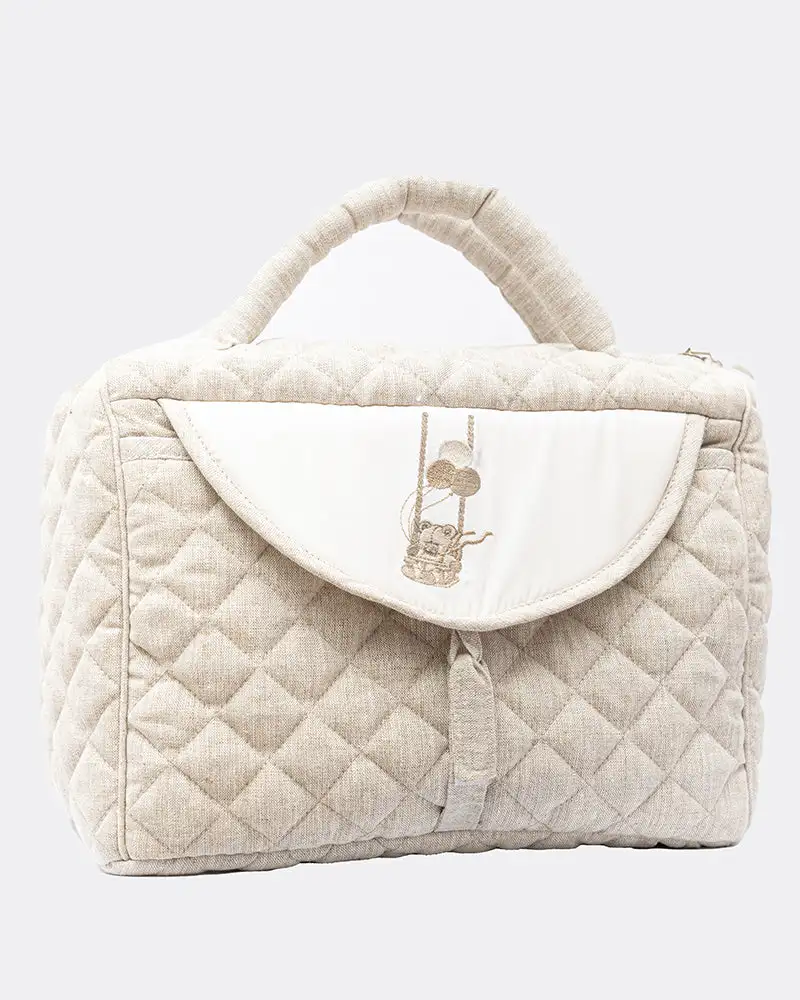 Sac rabat avec poche externe matelasse ourson cocon papillon_5050. DIAYTAR COTE D'IVOIRE - Là où les Possibilités sont Infinies. Parcourez nos catégories et laissez-vous séduire par des produits qui enrichiront votre quotidien, du pratique à l'esthétique.