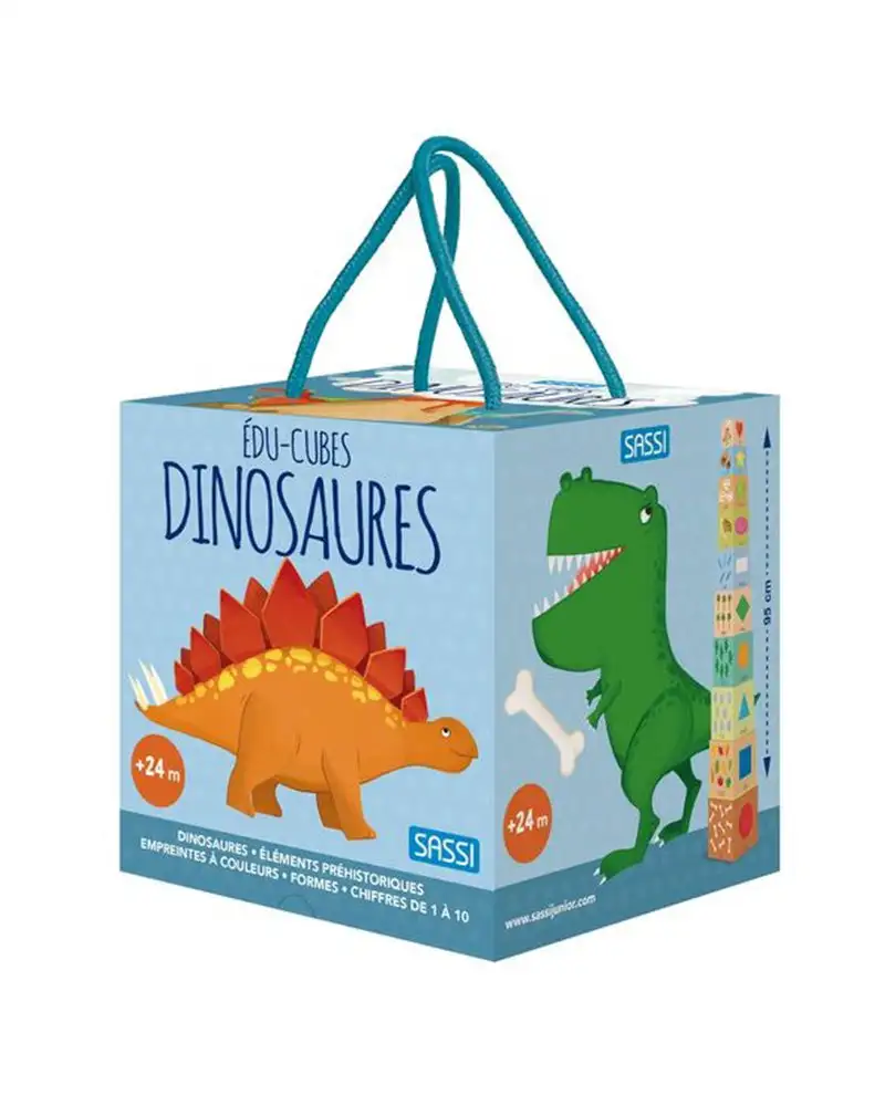 Sassi edu cubes les dinosaures 24m_8150. DIAYTAR COTE D'IVOIRE - Là où Chaque Produit est une Trouvaille Unique. Découvrez notre boutique en ligne et trouvez des articles qui vous distinguent par leur originalité.