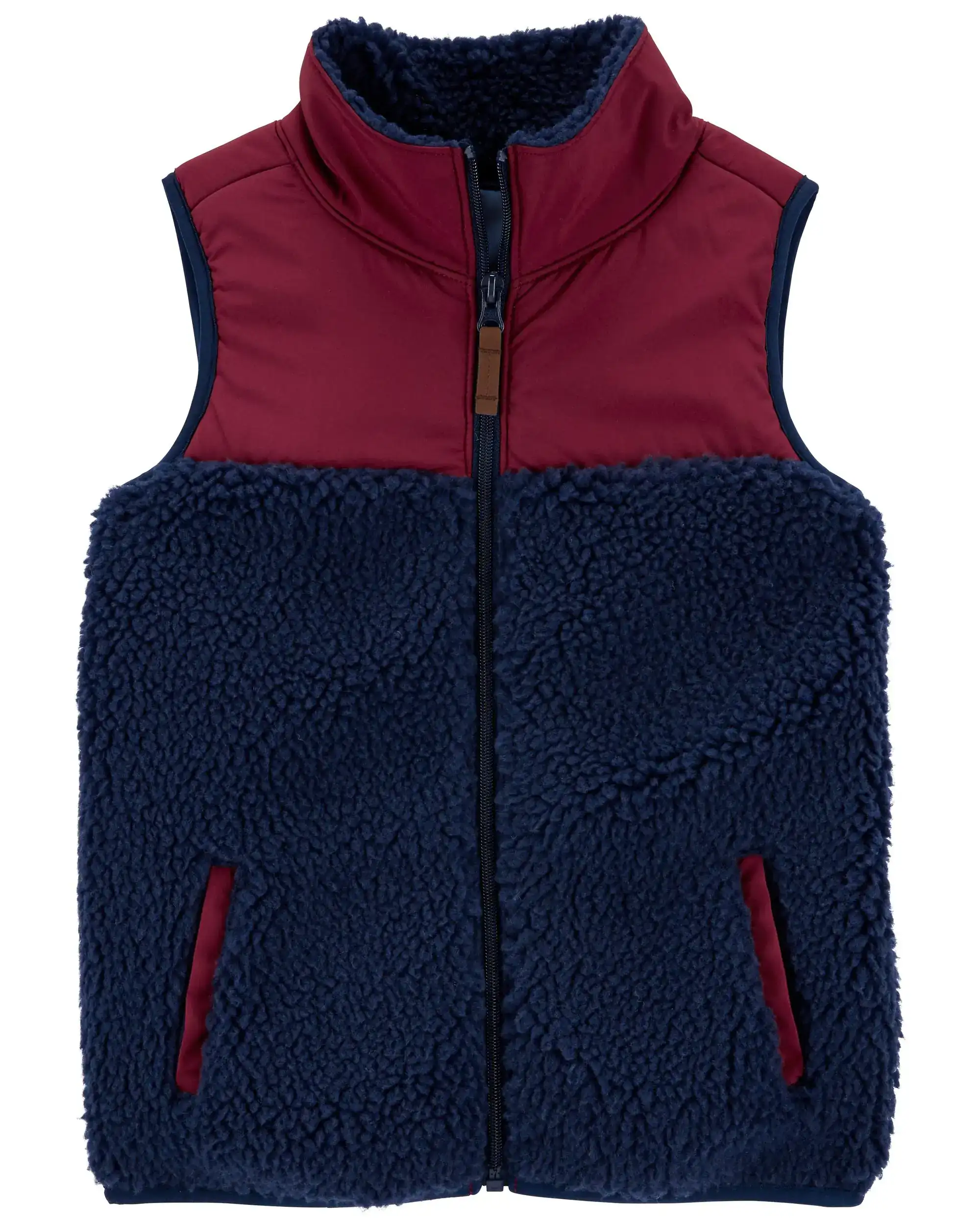 Gilet sherpa zippe bordeaux_9532. DIAYTAR COTE D'IVOIRE - Où Choisir Devient une Expression de Soi. Découvrez notre boutique en ligne et trouvez des articles qui révèlent votre personnalité et votre style.