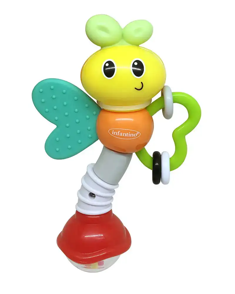 Infantino hochet et papillon de dentition_3261. DIAYTAR COTE D'IVOIRE - Votre Paradis Shopping au Cœur du Côte d'Ivoire. Explorez notre boutique en ligne et découvrez des produits conçus pour enchanter chaque aspect de votre vie.