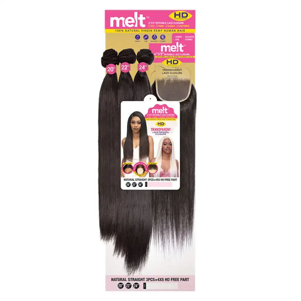 Janet collection melt 100 virgin remy human hair bundle weave natural straight 3pcs 4 x 5 hd closure_5988. Plongez dans le Monde de DIAYTAR COTE D'IVOIRE - Où Chaque Article Raconte une Histoire. Explorez notre vaste assortiment et choisissez des produits qui vous parlent et reflètent votre style unique.