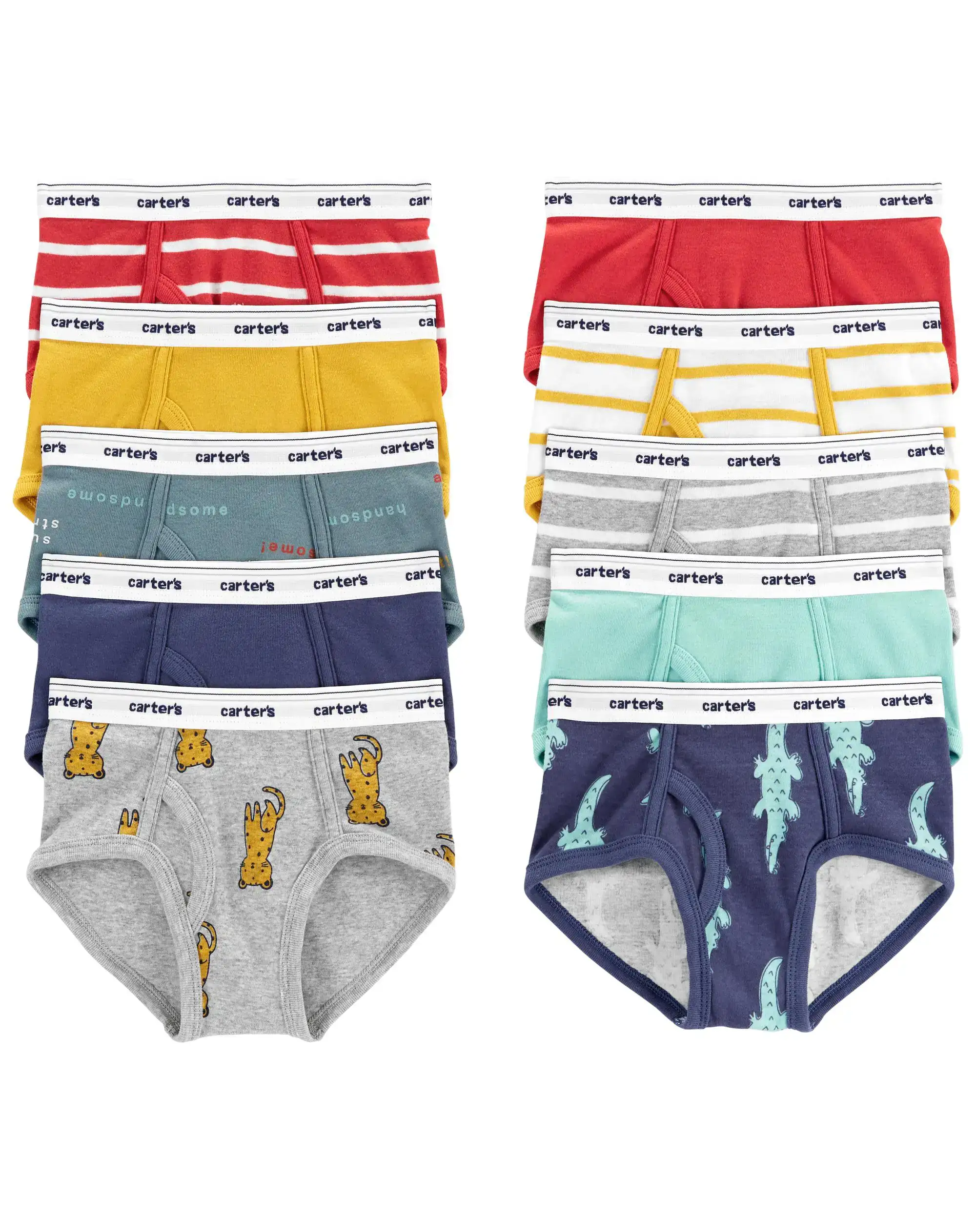 Lot de 10 slips en coton multi_7810. DIAYTAR COTE D'IVOIRE - Là où Choisir est un Acte d'Amour pour le Côte d'Ivoire. Explorez notre gamme et choisissez des produits qui célèbrent la culture et l'artisanat du pays.