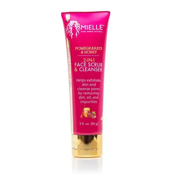 Mielle organics gommage et nettoyant pour le visage 2 en 1 a la grenade et au miel_8343. DIAYTAR COTE D'IVOIRE - L'Équilibre Parfait entre Tradition et Modernité. Explorez notre collection pour trouver des produits qui incarnent la culture et la contemporanéité du Côte d'Ivoire.