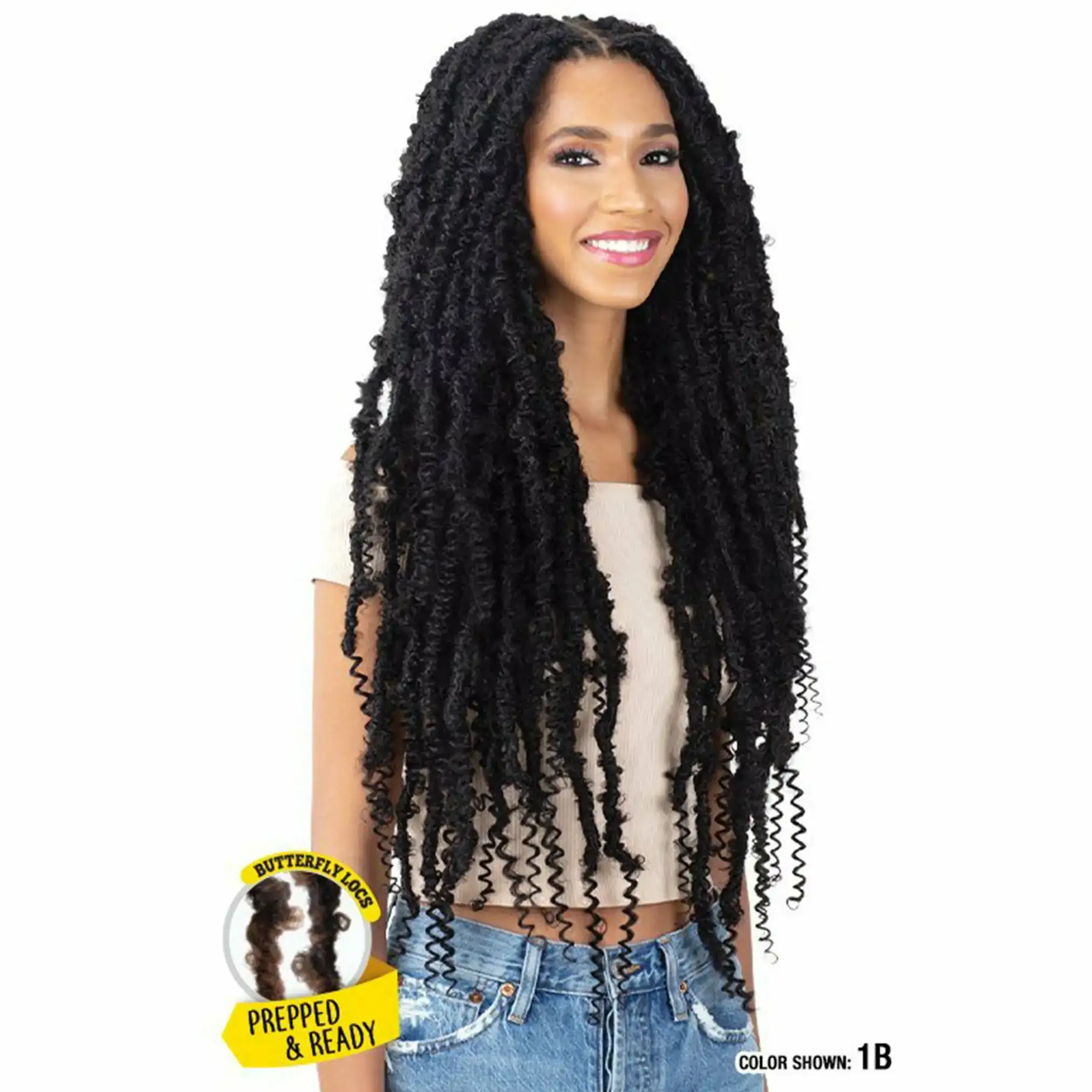 Model model tresses synthetiques 3x afro water twist 28_5912. DIAYTAR COTE D'IVOIRE - Là où la Diversité Rencontre la Qualité. Parcourez notre gamme complète et trouvez des produits qui incarnent la richesse et l'unicité du Côte d'Ivoire.