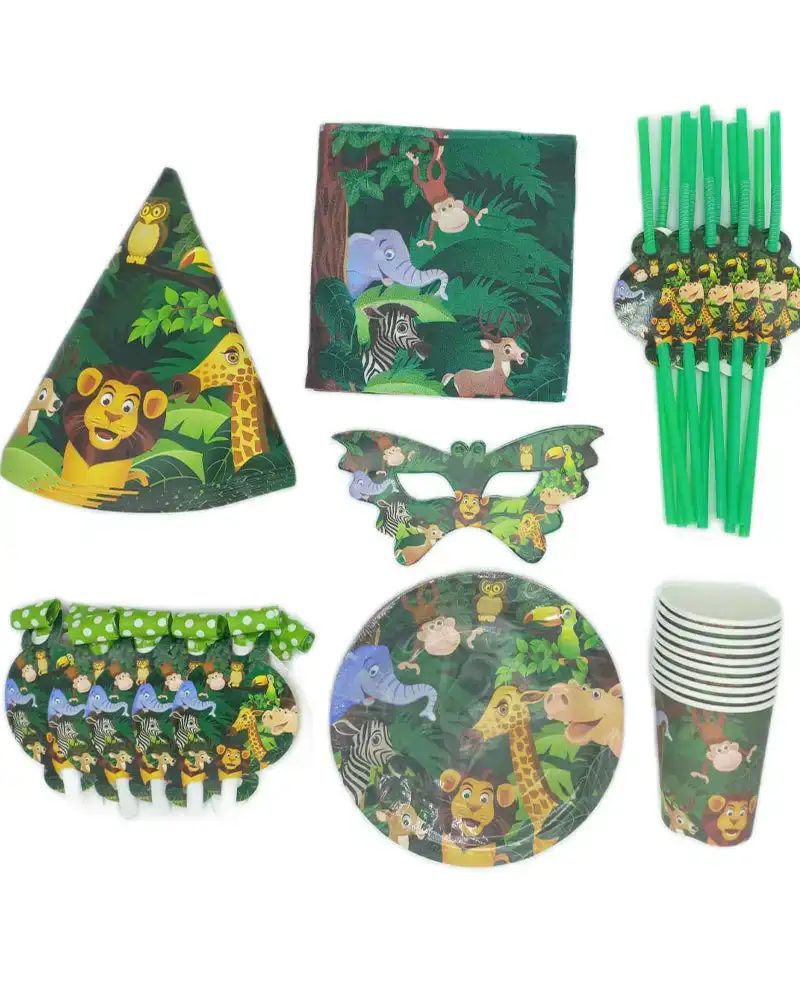 Pack jungle pour lanniversaire_4566. DIAYTAR COTE D'IVOIRE - Où Choisir Rime avec Qualité. Découvrez notre sélection soigneusement conçue et choisissez des articles qui incarnent l'excellence et l'innovation.