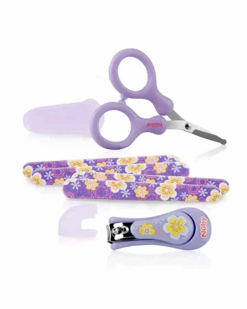 Pack manucure nuby ciseaux coupe ongles lime 0m violet_3408. DIAYTAR COTE D'IVOIRE - Où Chaque Produit est une Histoire à Raconter. Découvrez notre sélection de produits qui vous permettent de créer votre propre récit à travers vos achats.