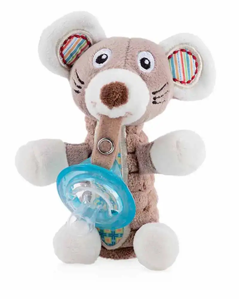 Peluche avec sucette nuby naturel flex 0m souris rouge_1088. DIAYTAR COTE D'IVOIRE - Votre Passage vers la Découverte. Explorez notre boutique en ligne pour trouver des trésors qui vous attendent, du traditionnel à l'avant-garde.