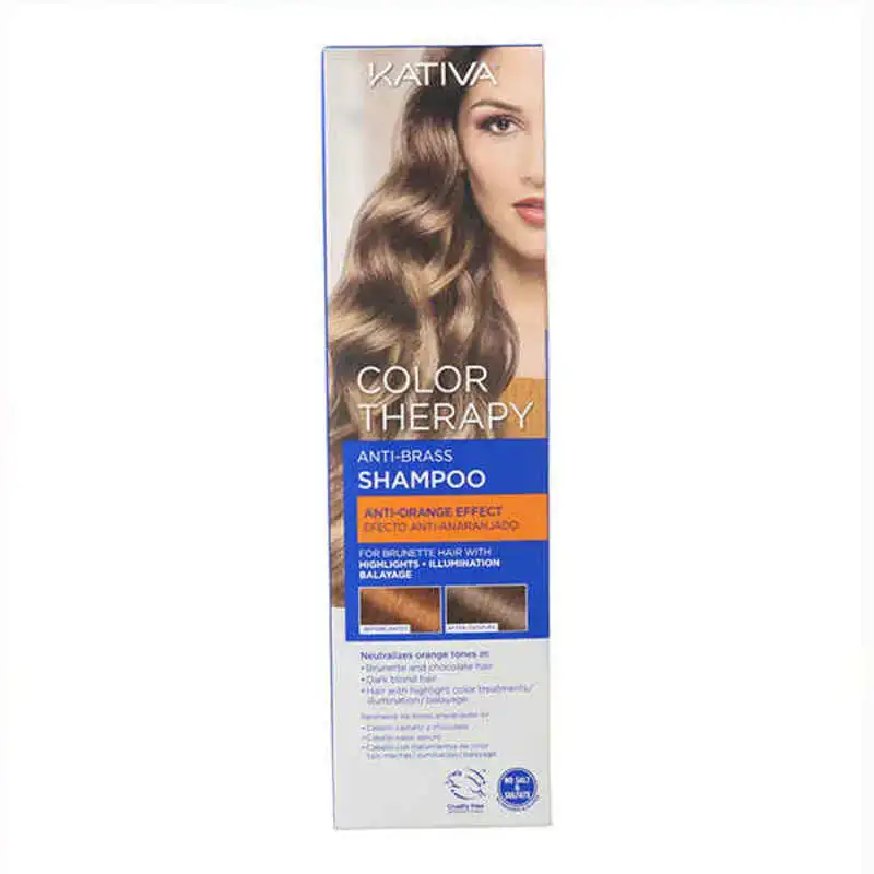 Shampooing teintant pour cheveux blonds color therapy kativa 250 ml_3166. DIAYTAR COTE D'IVOIRE - L'Art de Choisir, l'Art de S'émerveiller. Explorez notre boutique en ligne et choisissez des articles qui éveillent votre sens de l'émerveillement.