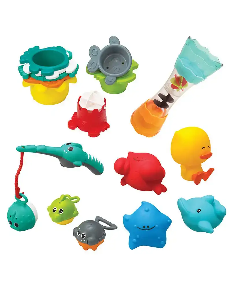 Infantino coffret de bain 17 pcs_1366. DIAYTAR COTE D'IVOIRE - L'Essence de la Tradition et de la Modernité réunies. Explorez notre plateforme en ligne pour trouver des produits authentiques du Côte d'Ivoire, tout en découvrant les dernières tendances du monde moderne.