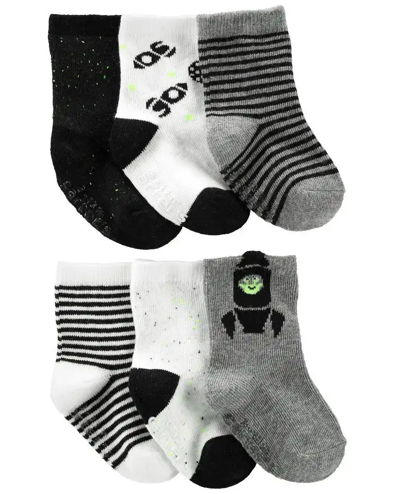 Lot de 6 chaussettes fusee_5257. DIAYTAR COTE D'IVOIRE - Où Chaque Achat Raconte une Histoire. Explorez notre boutique en ligne et créez votre propre narration à travers notre diversité de produits, chacun portant une signification unique.