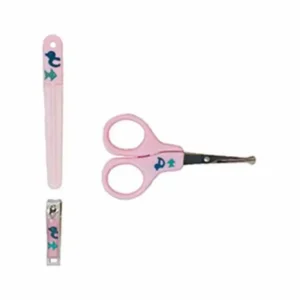 pack manucure nûby : ciseaux, coupe-ongle, lime 0m+ - rose - default title. Boutique de cosmétiques au Côte d'Ivoire