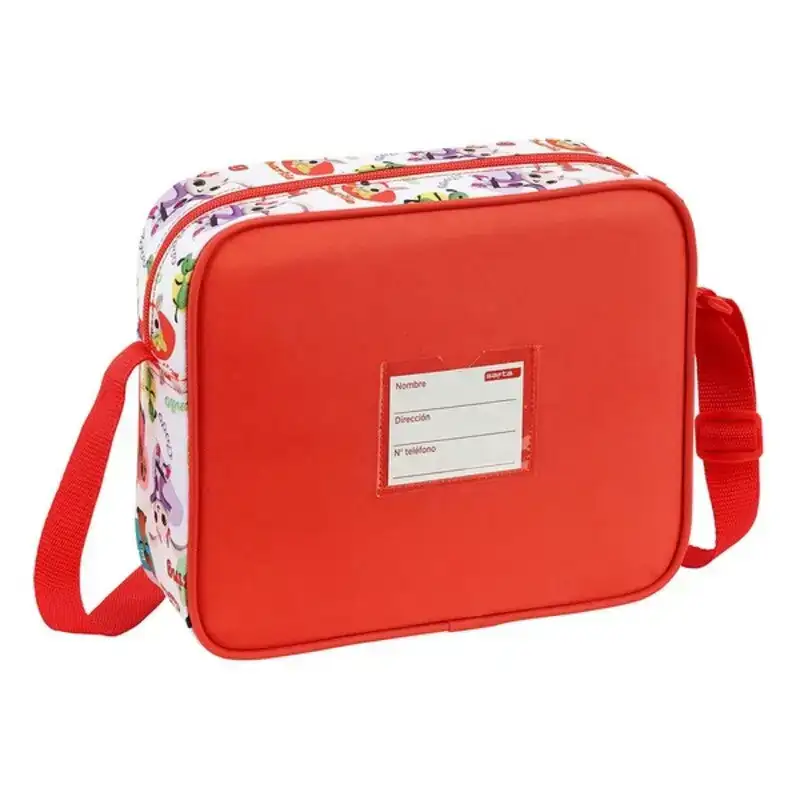 Sac bandouliere bing rouge blanc 24 x 20 x 8 cm_9336. DIAYTAR COTE D'IVOIRE - L'Art de Vivre le Shopping en Ligne. Découvrez notre plateforme intuitive et trouvez des produits qui vous inspirent et vous enchantent, à chaque clic.