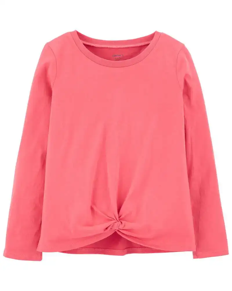 T shirt en jersey a manches longues rose_7773. DIAYTAR COTE D'IVOIRE - L'Art de Choisir, l'Art de Se Distinquer. Naviguez à travers notre catalogue et choisissez des produits qui ajoutent une note d'élégance à votre style unique.