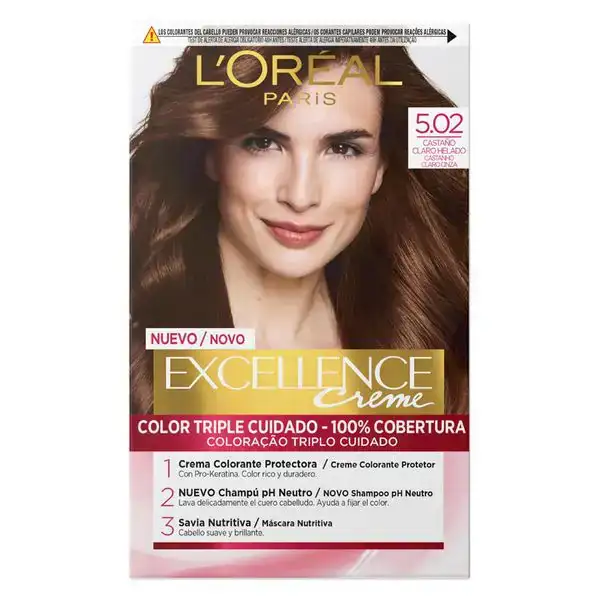 Teinture permanente excellence 502 loreal make up chatain clair_6150. Entrez dans le Monde de DIAYTAR COTE D'IVOIRE - Où la Satisfaction est la Priorité. Explorez notre sélection pensée pour vous offrir une expérience de shopping qui va au-delà de vos attentes.