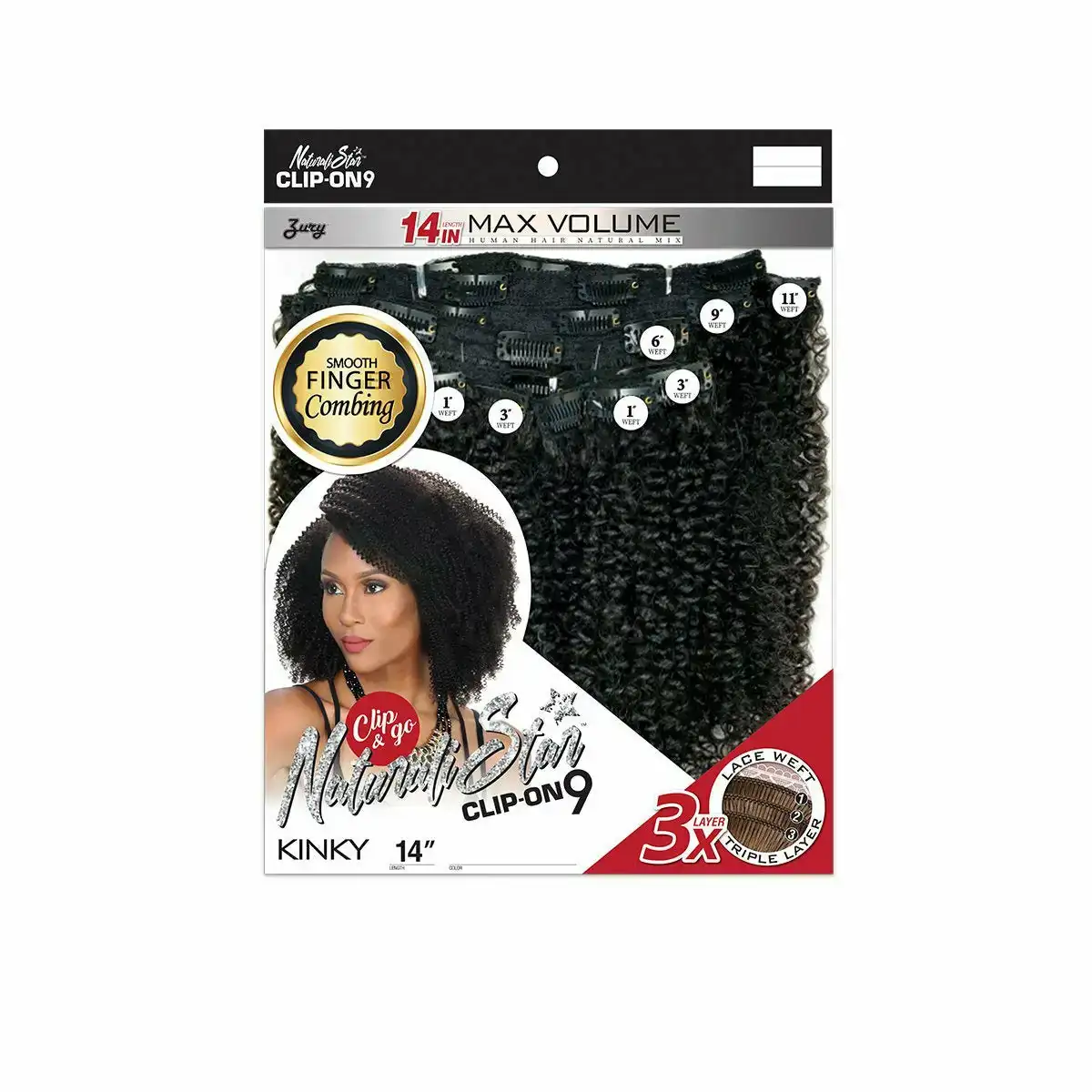 Zury sis naturali star human hair mix clipon 9 weave kinky 14_4867. DIAYTAR COTE D'IVOIRE - Où Chaque Produit est une Histoire à Raconter. Découvrez notre sélection de produits qui vous permettent de créer votre propre récit à travers vos achats.