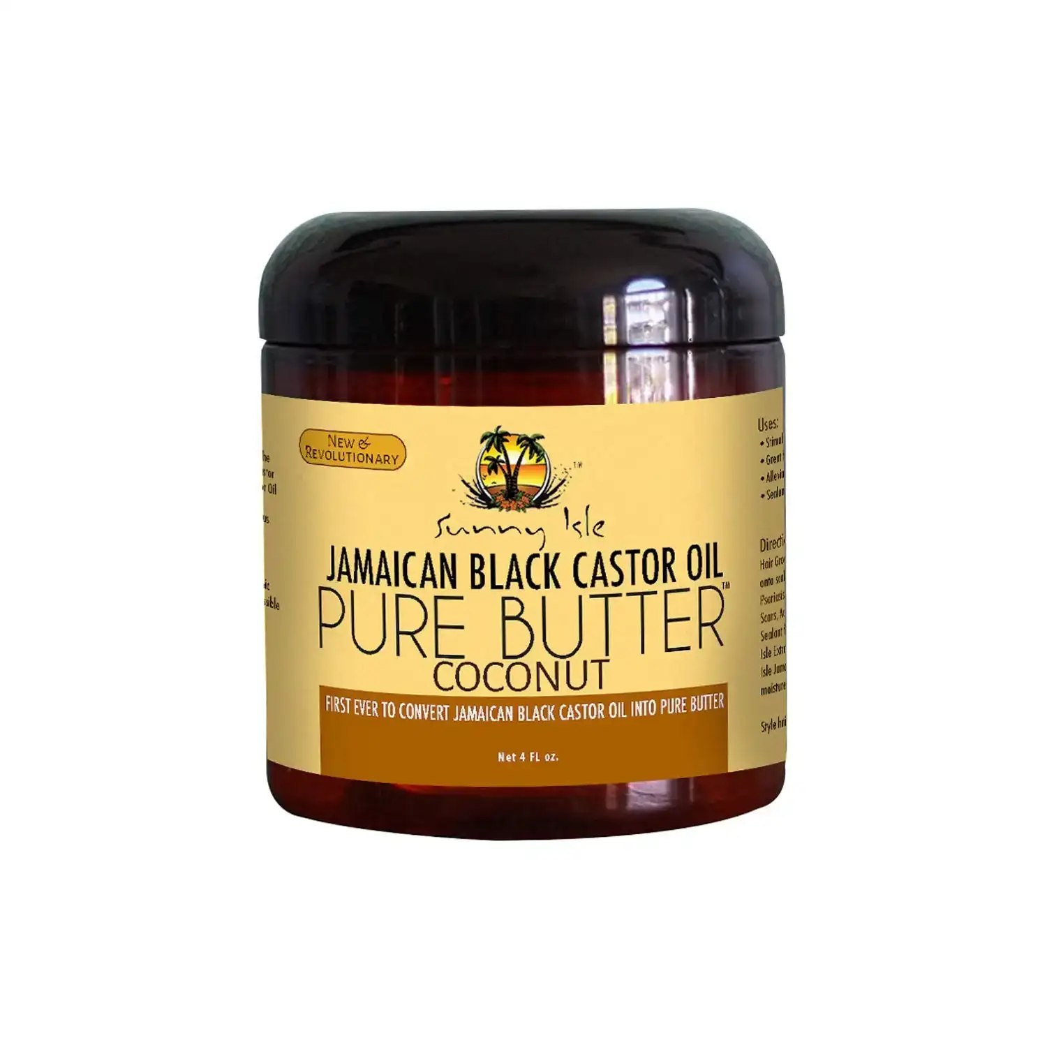 Sunny isle jamaican noir huile de ricin pure beurre avec huile de noix de coco 4oz_9816. Bienvenue chez DIAYTAR COTE D'IVOIRE - Où Chaque Produit a son Histoire. Découvrez notre sélection unique et trouvez des articles qui racontent la richesse culturelle et artistique du Côte d'Ivoire.