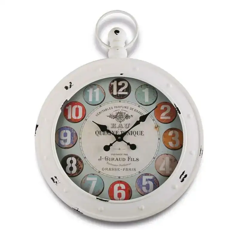 Horloge murale versa 18190053 metal 79 x 60 cm_9614. DIAYTAR COTE D'IVOIRE - Où Choisir est un Plaisir. Explorez notre boutique en ligne et choisissez parmi des produits de qualité qui satisferont vos besoins et vos goûts.
